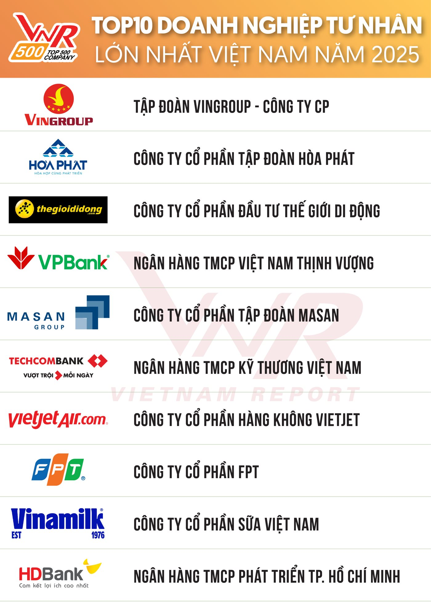 10 DN tư nhân lớn nhất Việt Nam 2025: Hai DN của tỷ phú Nguyễn Thị Phương Thảo lần đầu tiên cùng góp mặt- Ảnh 3.