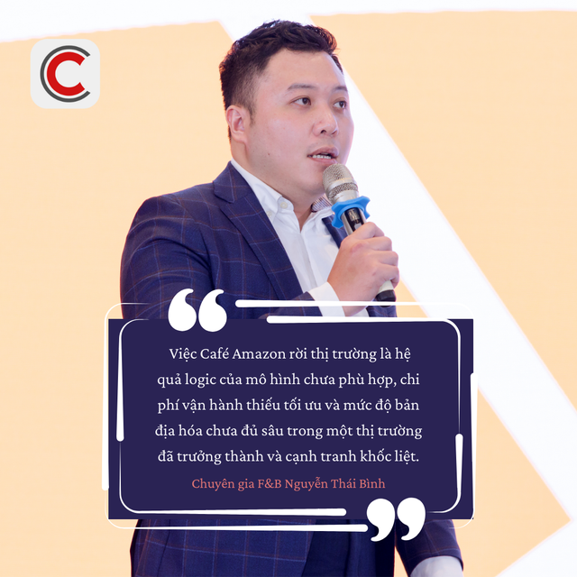 Café Amazon đóng cửa toàn bộ cửa hàng, chuyên gia Nguyễn Thái Bình đánh giá: Thị trường Việt Nam có Café Amazon đóng cửa toàn bộ cửa hàng, chuyên gia Nguyễn Thái Bình đánh giá: Thị trường Việt Nam có