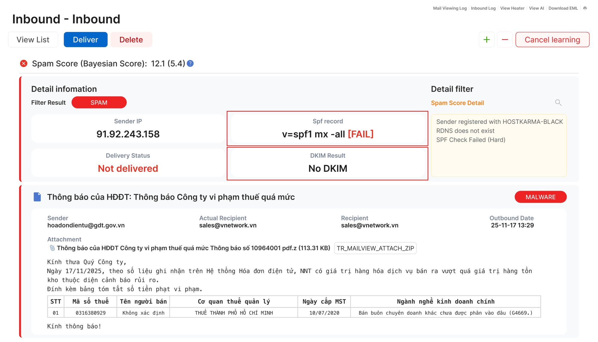 Chuyên gia cảnh báo bùng phát email giả mạo cơ quan Nhà nước - Ảnh 1. Chuyên gia cảnh báo bùng phát email giả mạo cơ quan Nhà nước - Ảnh 1.