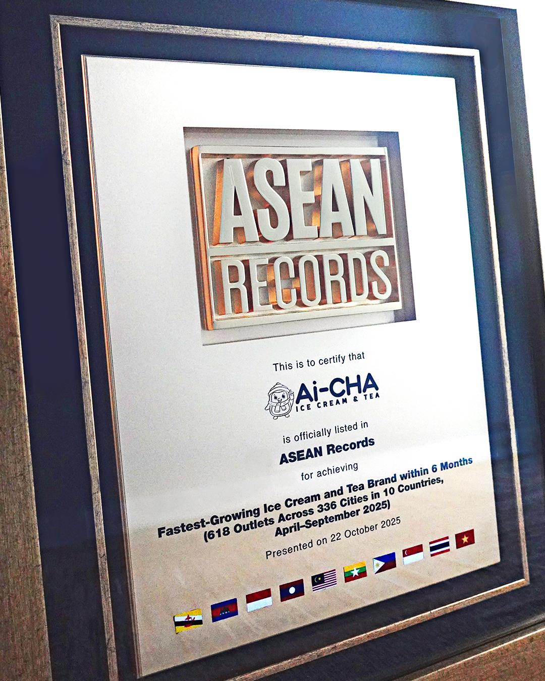 Ai-CHA ghi danh kỷ lục ASEAN: Thương hiệu kem và trà phát triển nhanh nhất khu vực - Ảnh 1. Ai-CHA ghi danh kỷ lục ASEAN: Thương hiệu kem và trà phát triển nhanh nhất khu vực - Ảnh 1.