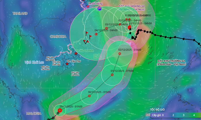 Bão số 15 và áp thấp nhiệt đới hiếm gặp gây ảnh hưởng đến Nam Bộ - Ảnh 1.