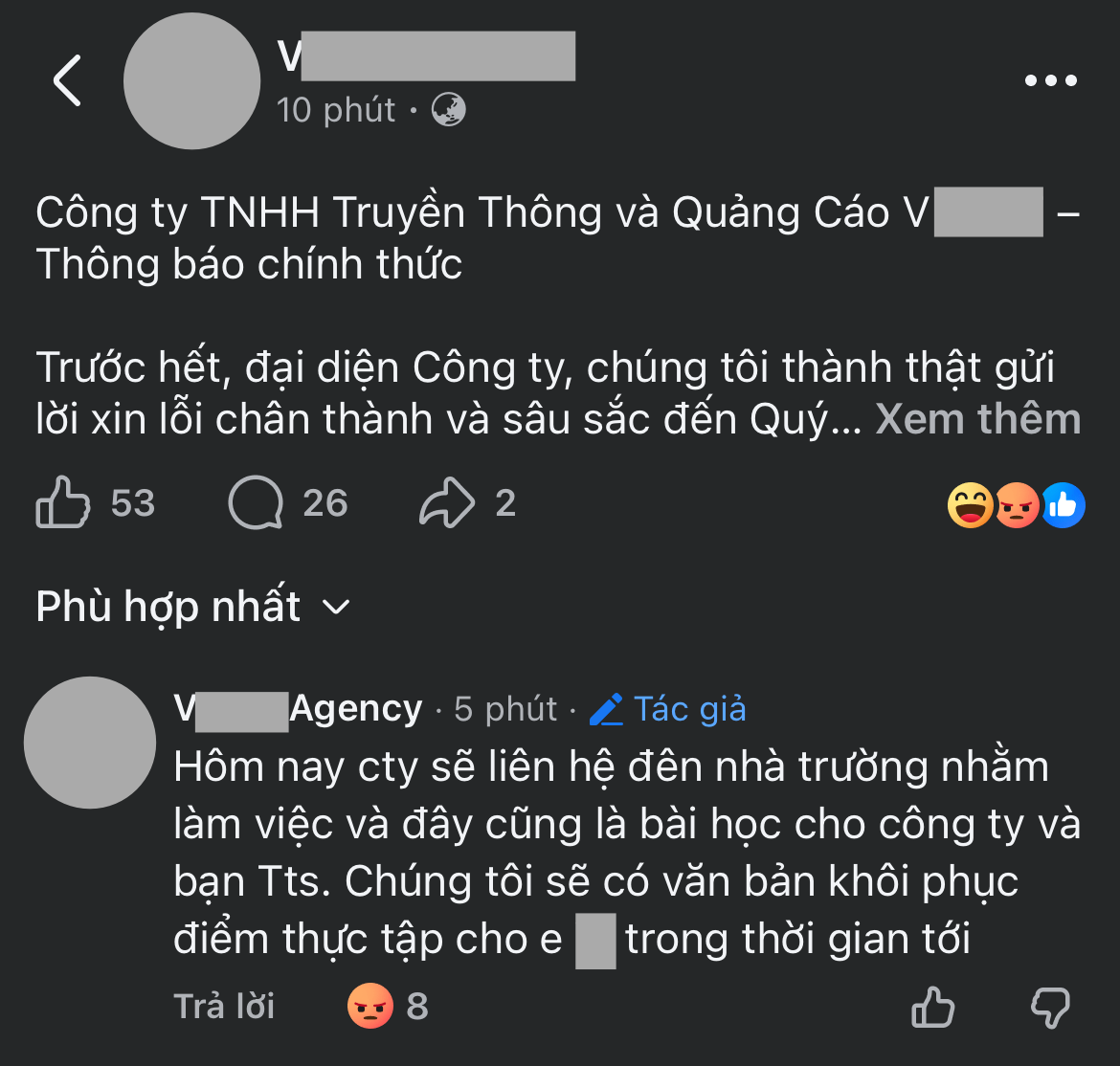 Đăng quyết định kỷ luật thực tập sinh lên mạng, chạy quảng cáo: Công ty nói lý do gì?- Ảnh 5. Đăng quyết định kỷ luật thực tập sinh lên mạng, chạy quảng cáo: Công ty nói lý do gì?- Ảnh 5.