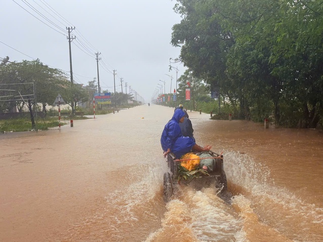Biển nước bao vây xã Lệ Thủy, người dân hối hả chạy lũ- Ảnh 9. Biển nước bao vây xã Lệ Thủy, người dân hối hả chạy lũ- Ảnh 9.