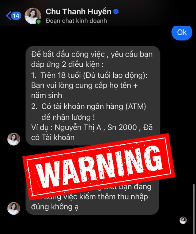 Mọi người chú ý, vợ Quang Hải cảnh báo lừa đảo nghiêm trọng- Ảnh 2. Mọi người chú ý, vợ Quang Hải cảnh báo lừa đảo nghiêm trọng- Ảnh 2.