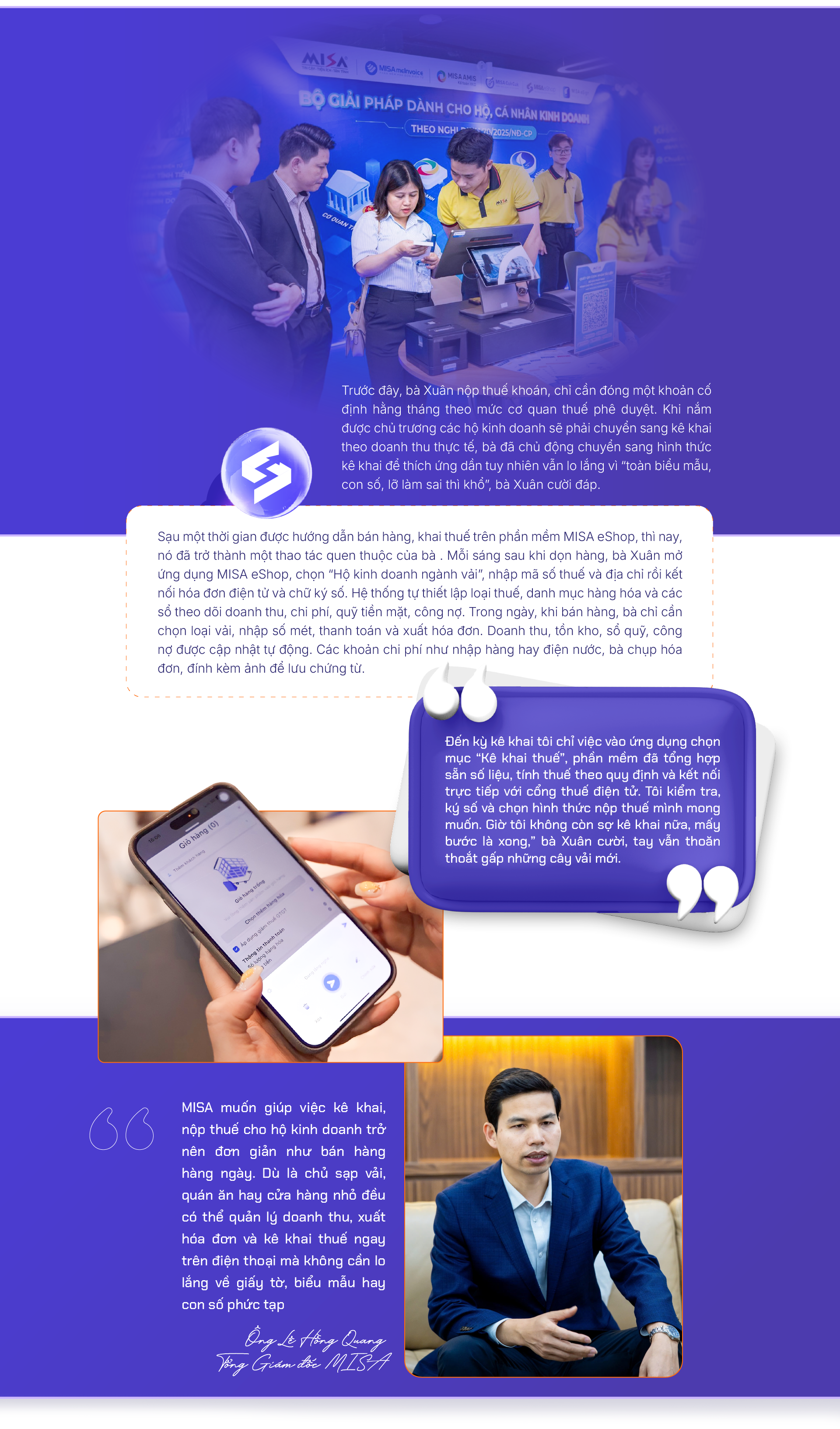 60 ngày đêm đi từng ngõ, gõ từng quầy cùng hộ kinh doanh chuyển thuế khoán sang kê khai - Ảnh 6. 60 ngày đêm đi từng ngõ, gõ từng quầy cùng hộ kinh doanh chuyển thuế khoán sang kê khai - Ảnh 7.