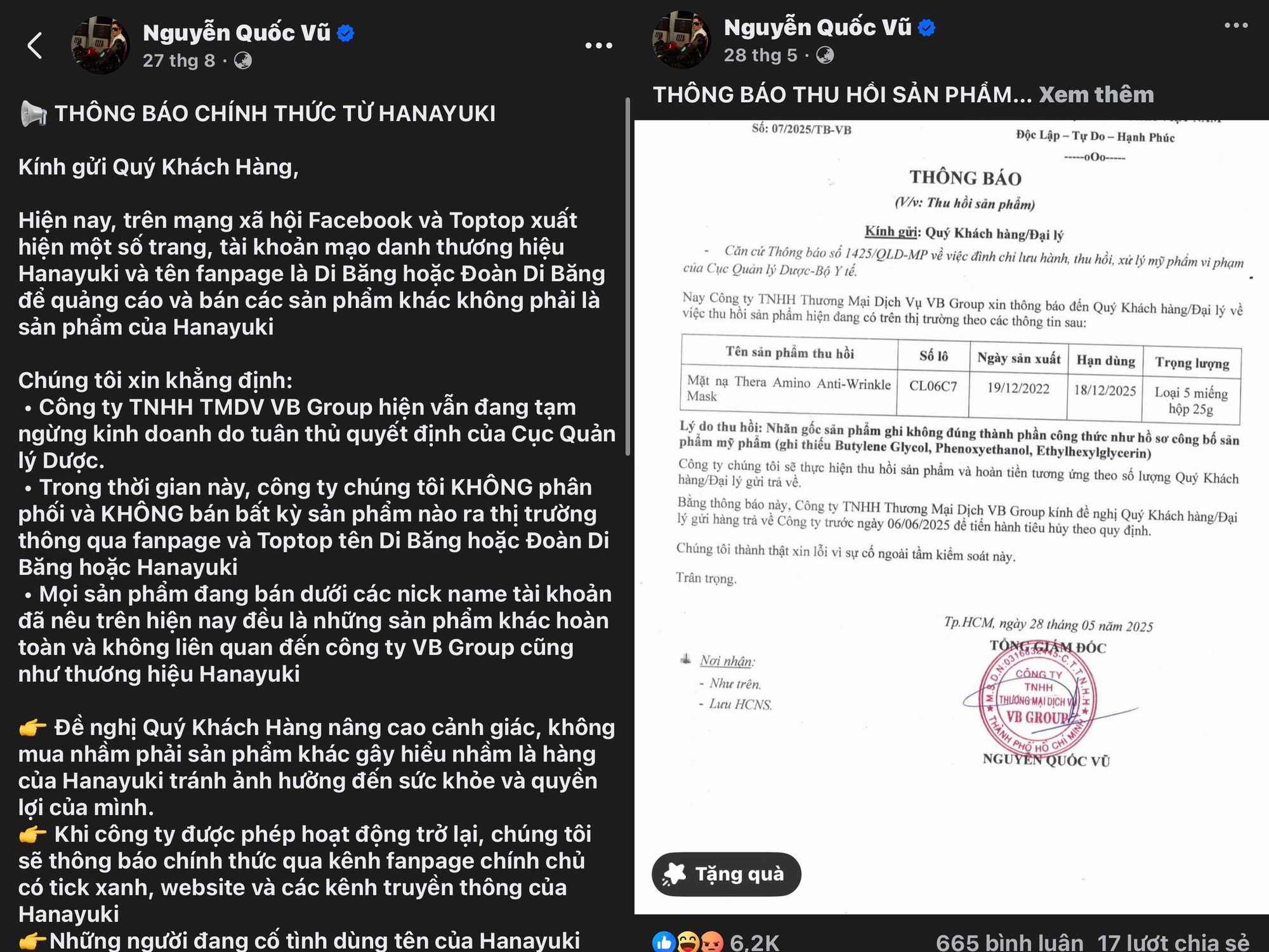 Mạng xã hội "dậy sóng" sau khi chồng ca sĩ Đoàn Di Băng bị bắt - Ảnh 1.