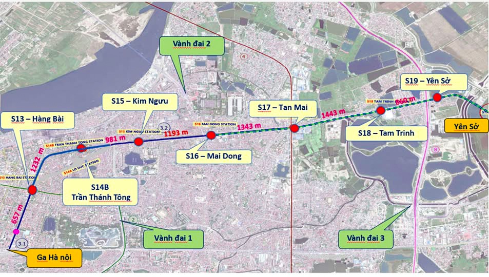 Tuyến metro số 3, đoạn ga Hà Nội - Hoàng Mai dài 8,7 km với tổng vốn đầu tư hơn 40.500 tỷ đồng, dự kiến khởi công chậm nhất đầu năm 2027- Ảnh 1. Tuyến metro số 3, đoạn ga Hà Nội - Hoàng Mai dài 8,7 km với tổng vốn đầu tư hơn 40.500 tỷ đồng, dự kiến khởi công chậm nhất đầu năm 2027- Ảnh 1.