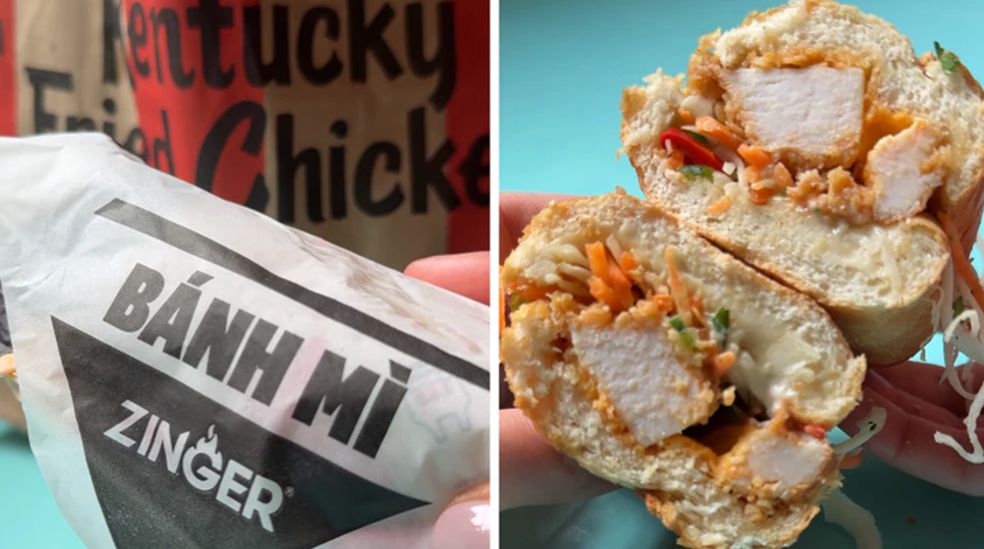 KFC chính thức đưa món bánh mì vào menu - Ảnh 1.