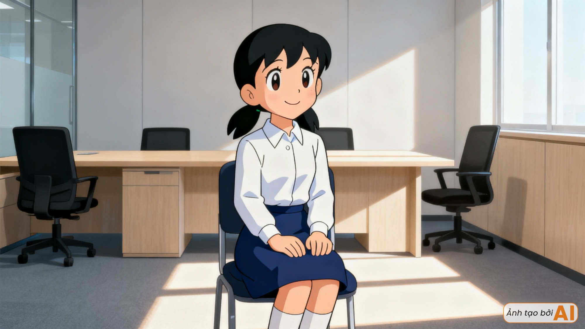 Nếu nhóm bạn Doraemon đi phỏng vấn xin việc: Nobita lại đến muộn, nhân vật tỏa sáng và đậu đầu tiên thì quá dễ đoán!- Ảnh 2.