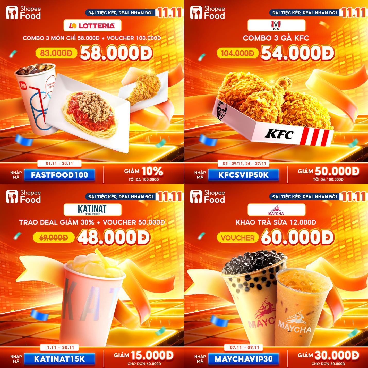 Đoán xem loạt thương hiệu hot nào mang đến ưu đãi đỉnh chóp tháng 11 này cùng ShopeeFood - Ảnh 2. Đoán xem loạt thương hiệu hot nào mang đến ưu đãi đỉnh chóp tháng 11 này cùng ShopeeFood - Ảnh 2.