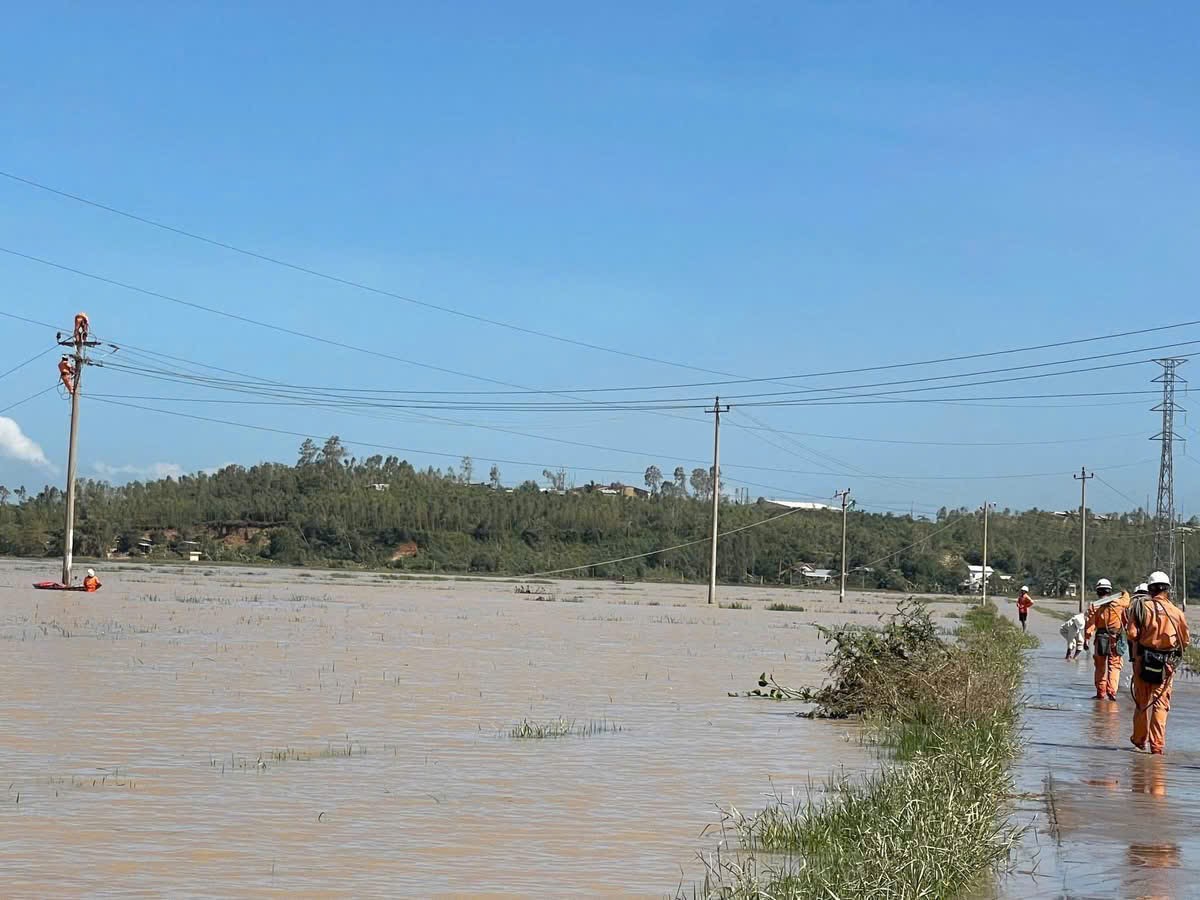 EVNCPC: Cấp điện trở lại cho hơn 1,19 triệu khách hàng sau bão số 13 Kalmaegi - Ảnh 9. EVNCPC: Cấp điện trở lại cho hơn 1,19 triệu khách hàng sau bão số 13 Kalmaegi - Ảnh 9.