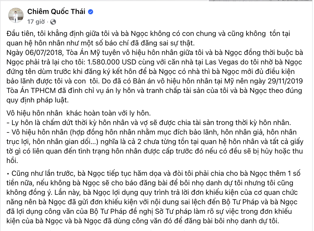 Bác sĩ Chiêm Quốc Thái lên tiếng- Ảnh 1. Bác sĩ Chiêm Quốc Thái lên tiếng- Ảnh 1.