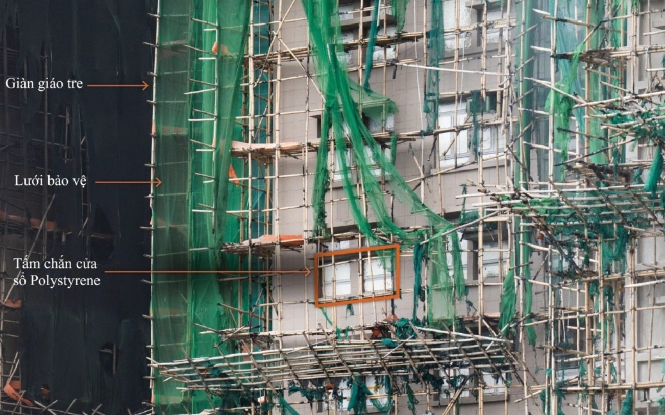 Giàn giáo tre gây cháy lớn tại chung cư Wang Fuk Court , Hong Kong - Ảnh 2. Giàn giáo tre gây cháy lớn tại chung cư Wang Fuk Court , Hong Kong - Ảnh 2.