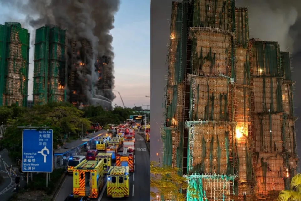 Cháy chung cư Hồng Kông: Tiết lộ của cư dân kèm ảnh hiện trường gây bất ngờ - Ảnh 2. Cháy chung cư Hồng Kông: Tiết lộ của cư dân kèm ảnh hiện trường gây bất ngờ - Ảnh 2.