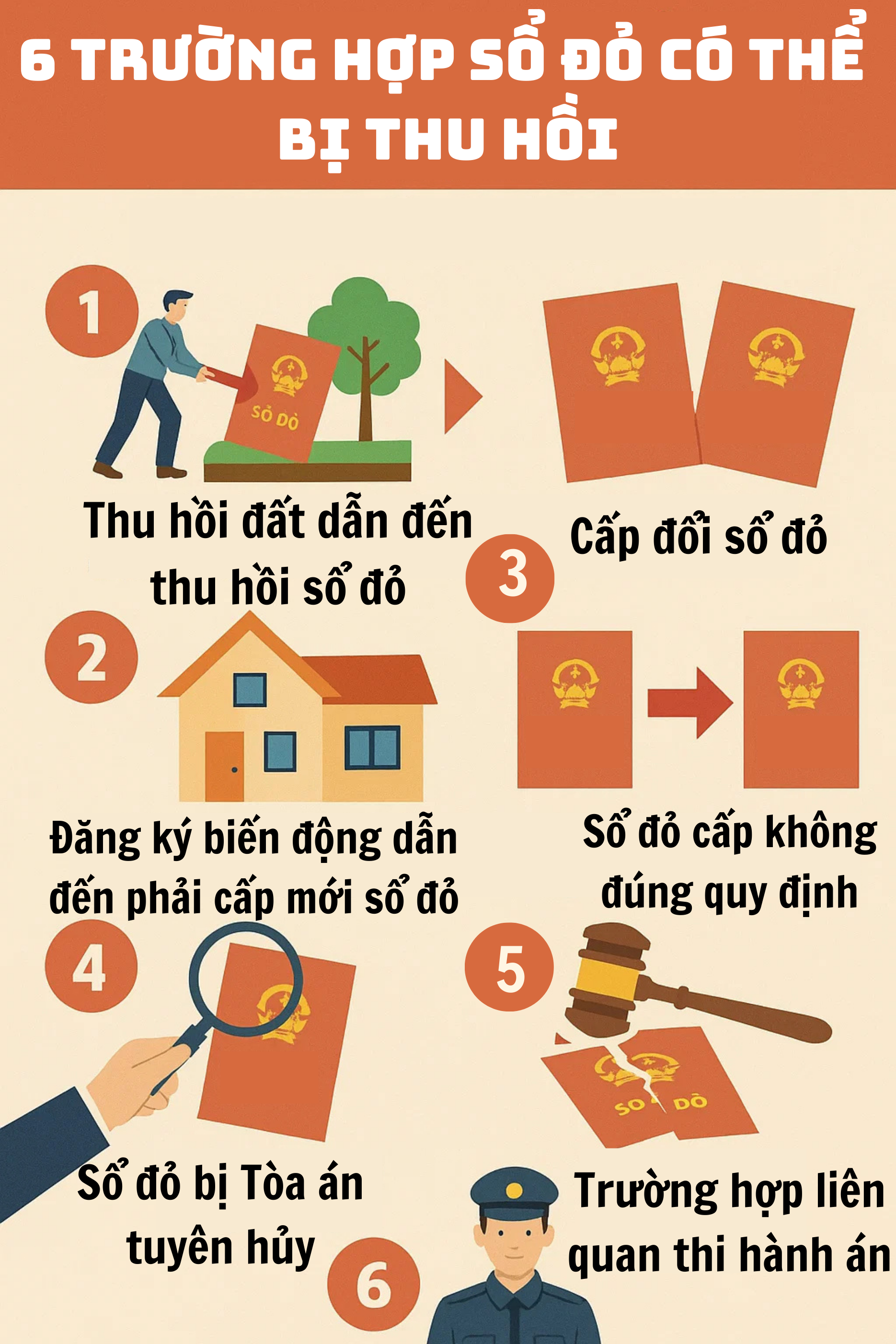 6 Trường hợp thu hồi Sổ đỏ theo Luật đất đai 2024 người dân cần lưu ý - Ảnh 1. 6 Trường hợp thu hồi Sổ đỏ theo Luật đất đai 2024 người dân cần lưu ý - Ảnh 1.