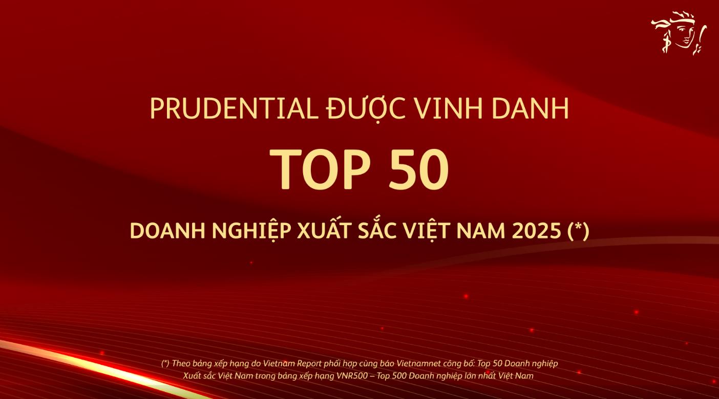 Prudential lần thứ 9 liên tiếp được vinh danh Top 100 Doanh nghiệp Phát triển bền vững tại Việt Nam - Ảnh 1. Prudential lần thứ 9 liên tiếp được vinh danh Top 100 Doanh nghiệp Phát triển bền vững tại Việt Nam - Ảnh 1.