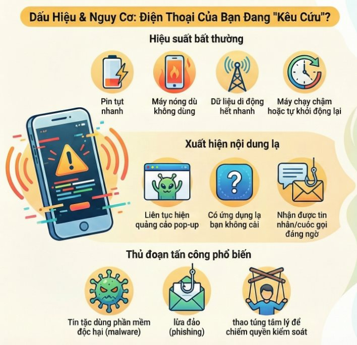 Dấu hiệu điện thọai bị hack bạn cần nhận diện ngay để bảo vệ thông tin cá nhân - Ảnh 2. Dấu hiệu điện thọai bị hack bạn cần nhận diện ngay để bảo vệ thông tin cá nhân - Ảnh 2.