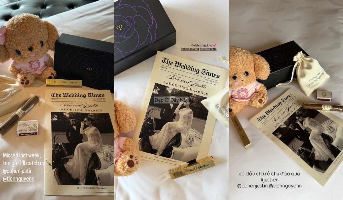 Chu đáo như vợ chồng hào môn Tiên Nguyễn: Chuẩn bị set quà chục triệu, với 2 thứ đặc biệt cho khách mời- Ảnh 2. Chu đáo như vợ chồng hào môn Tiên Nguyễn: Chuẩn bị set quà chục triệu, với 2 thứ đặc biệt cho khách mời- Ảnh 2.