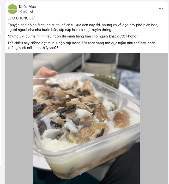 Chợ chung cư: Tiện lợi nhưng đừng để vỡ mộng khi mua sắm - Ảnh 3. Chợ chung cư: Tiện lợi nhưng đừng để vỡ mộng khi mua sắm - Ảnh 3.