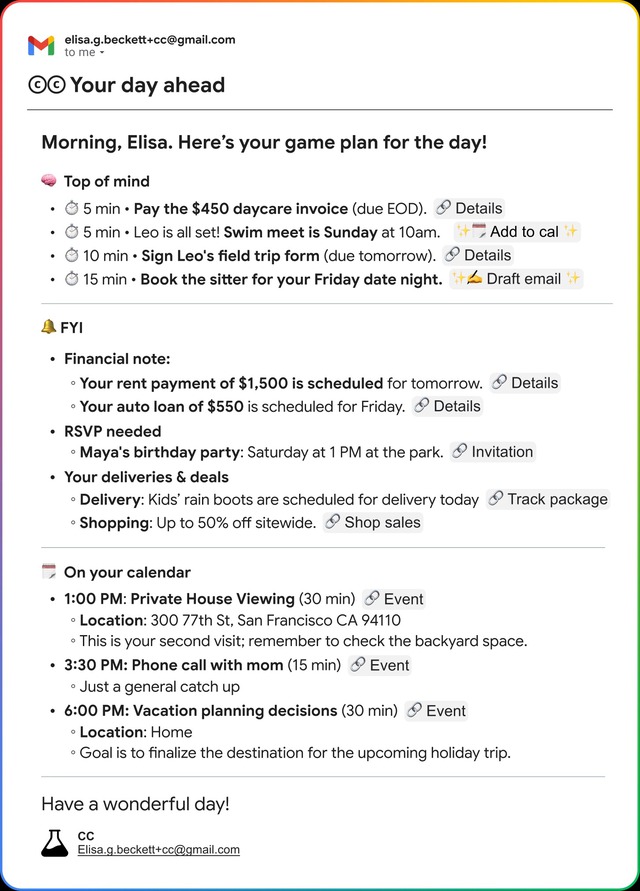 Trợ lý AI Gmail CC giúp người dùng quản lý email và lịch họp hiệu quả mỗi ngày - Ảnh 2. Trợ lý AI Gmail CC giúp người dùng quản lý email và lịch họp hiệu quả mỗi ngày - Ảnh 2.