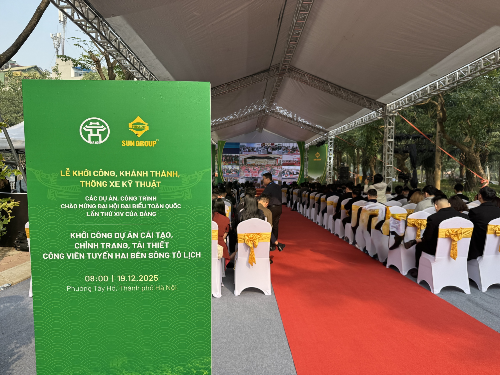 Dự án công viên sông Tô Lịch của Sun Group: Hướng tới không gian xanh hiện đại - Ảnh 1.