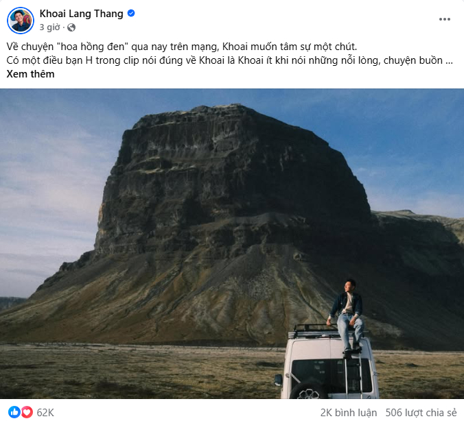 Khoai Lang Thang tiếp tục lên tiếng về "ồn ào kì lạ nhất sự nghiệp” - Ảnh 2. Khoai Lang Thang tiếp tục lên tiếng về "ồn ào kì lạ nhất sự nghiệp” - Ảnh 2.