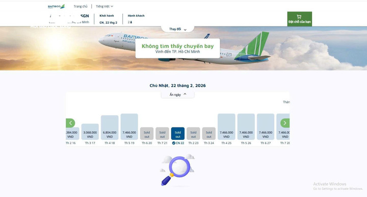 Vé máy bay Tết Nguyên đán 2026 cháy hàng , khách khó mua kịp thời gian - Ảnh 2. Vé máy bay Tết Nguyên đán 2026 cháy hàng , khách khó mua kịp thời gian - Ảnh 2.