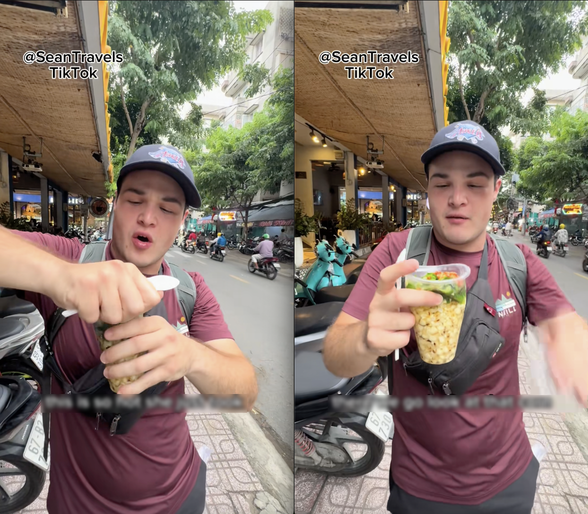 Hành động giữ gìn vệ sinh của khách Tây khi mua bắp nướng mỡ hành khiến người Việt ngưỡng mộ - Ảnh 1. Hành động giữ gìn vệ sinh của khách Tây khi mua bắp nướng mỡ hành khiến người Việt ngưỡng mộ - Ảnh 1.