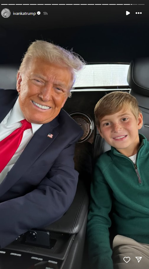 Con trai “nữ thần Nhà Trắng” Ivanka Trump gây sốt: "Tiểu hoàng tử" lộ diện với ngoại hình siêu dễ thương, nhưng khoảnh khắc bên ông ngoại mới là tâm điểm- Ảnh 3. Con trai “nữ thần Nhà Trắng” Ivanka Trump gây sốt: "Tiểu hoàng tử" lộ diện với ngoại hình siêu dễ thương, nhưng khoảnh khắc bên ông ngoại mới là tâm điểm- Ảnh 3.