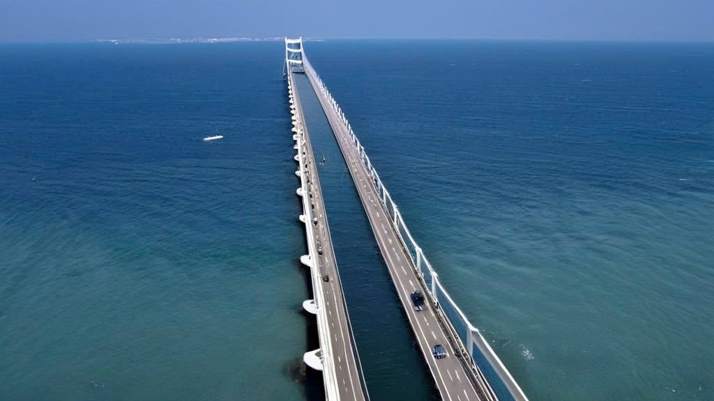 Siêu cảng 162.730 tỷ đồng của Việt Nam sẽ sở hữu cầu vượt biển dài gần 18km, gấp 3 lần cầu vượt biển dài nhất Đông Nam Á- Ảnh 1.