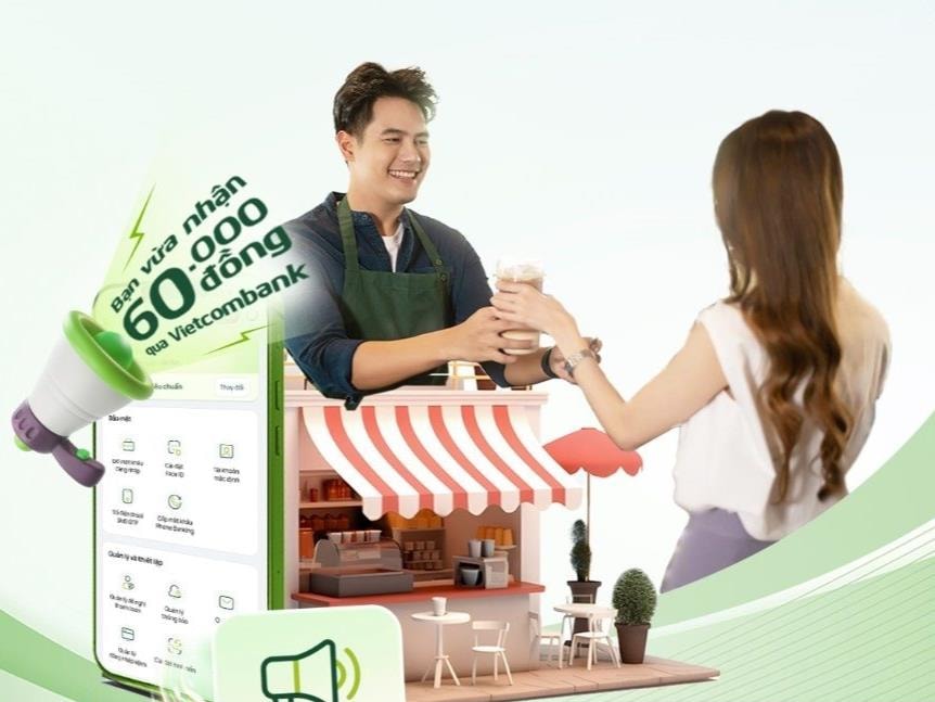 Đẳng cấp ông lớn: Vietcombank tiên phong đưa tính năng "loa ting ting" vào ứng dụng di động, miễn phí 100%- Ảnh 1.