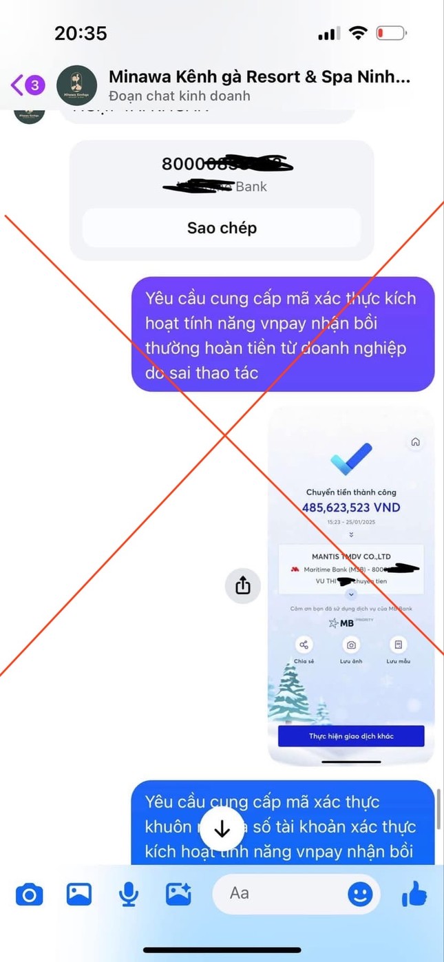 Ninh Bình lên tiếng vụ du khách bị lừa 1 tỷ đồng khi đặt phòng qua fanpage có 'tích xanh'- Ảnh 2. Ninh Bình lên tiếng vụ du khách bị lừa 1 tỷ đồng khi đặt phòng qua fanpage có 'tích xanh'- Ảnh 2.