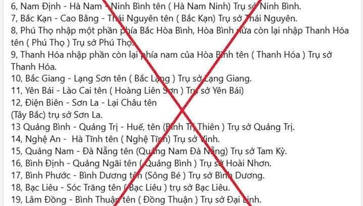 Chia sẻ thông tin sai về sáp nhập các tỉnh, thành, nam thanh niên bị xử phạt- Ảnh 1.