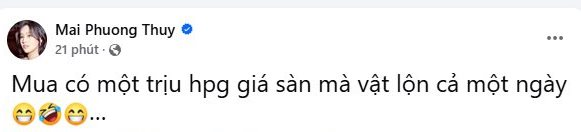 Trước khi hô "vật lộn" với cổ phiếu Hòa Phát, Mai Phương Thúy từng thắng thắn: "Công sức em suy nghĩ bạc cả đầu, không dại gì phím hàng free!"- Ảnh 2.