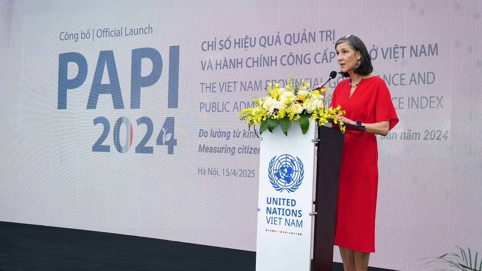 Bà Ramla Khalidi, Trưởng Đại diện Thường trú UNDP tại Việt Nam. Ảnh: UNDP Bà Ramla Khalidi, Trưởng Đại diện Thường trú UNDP tại Việt Nam. Ảnh: UNDP