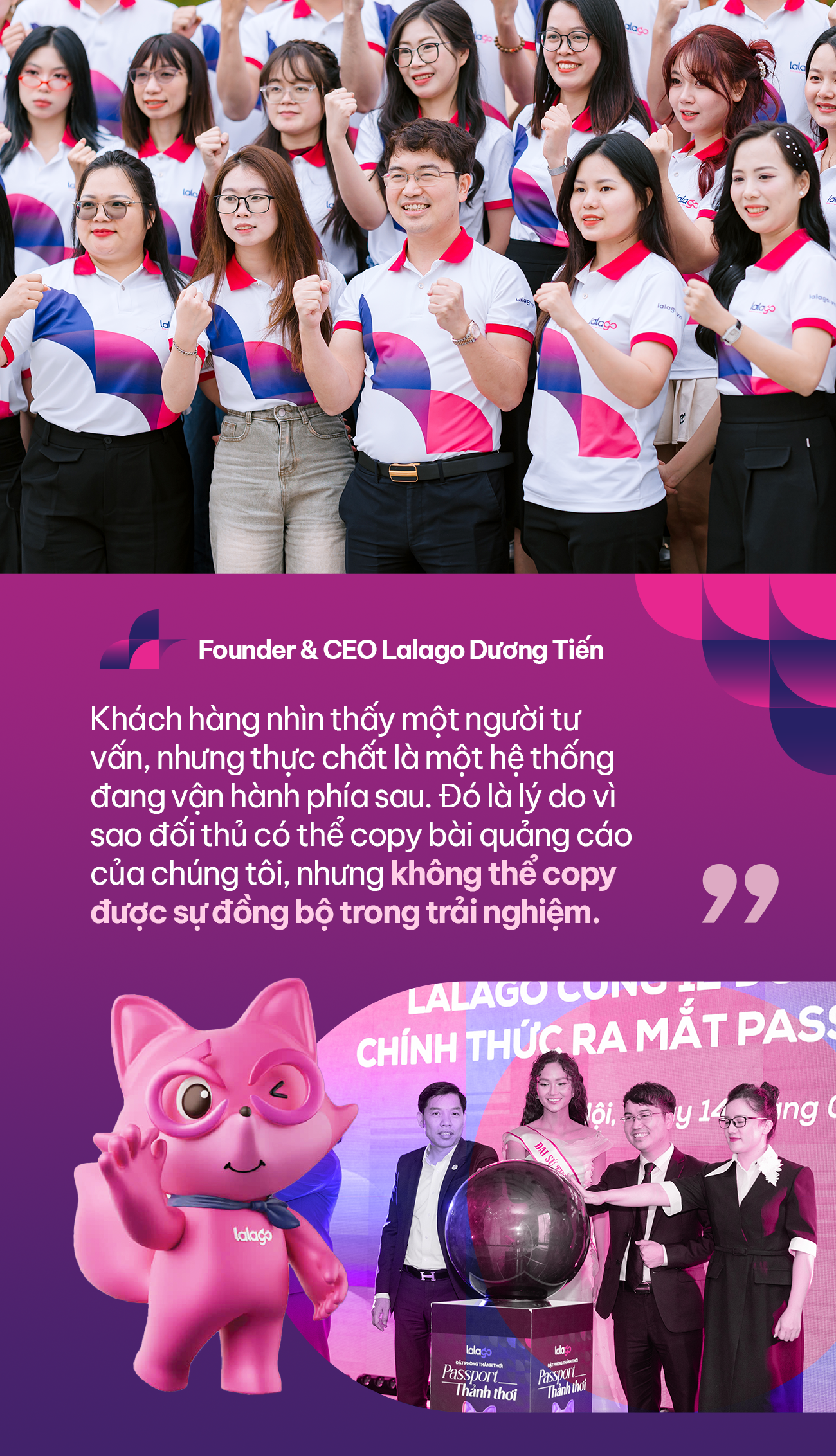 Founder & CEO Lalago Dương Tiến: Trong ngành dịch vụ, để đi đường dài, thứ duy nhất cần “bám” vào là “cảm giác yên tâm của khách hàng”- Ảnh 5. Founder & CEO Lalago Dương Tiến: Trong ngành dịch vụ, để đi đường dài, thứ duy nhất cần “bám” vào là “cảm giác yên tâm của khách hàng”- Ảnh 5.