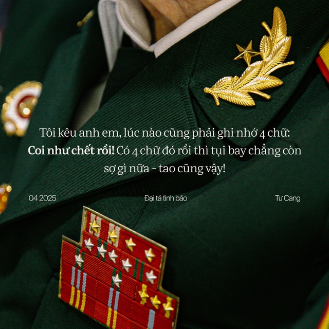 “Chạy không khom lưng thì chết!” - Gặp gỡ và lắng nghe những hồi ức từ trong địa đạo Củ Chi của Đại tá tình báo Tư Cang- Ảnh 4. “Chạy không khom lưng thì chết!” - Gặp gỡ và lắng nghe những hồi ức từ trong địa đạo Củ Chi của Đại tá tình báo Tư Cang- Ảnh 4.