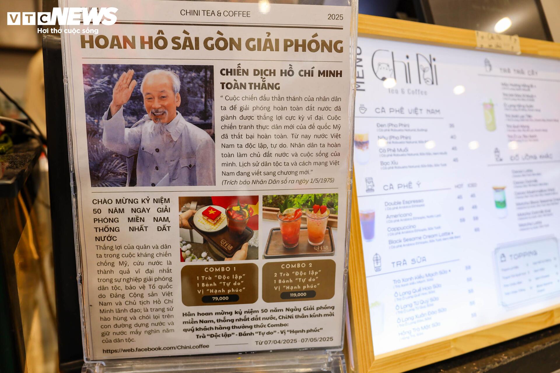 Quán cà phê Hà Nội đồng loạt 'thay áo' chào mừng Đại lễ 30/4- Ảnh 12.