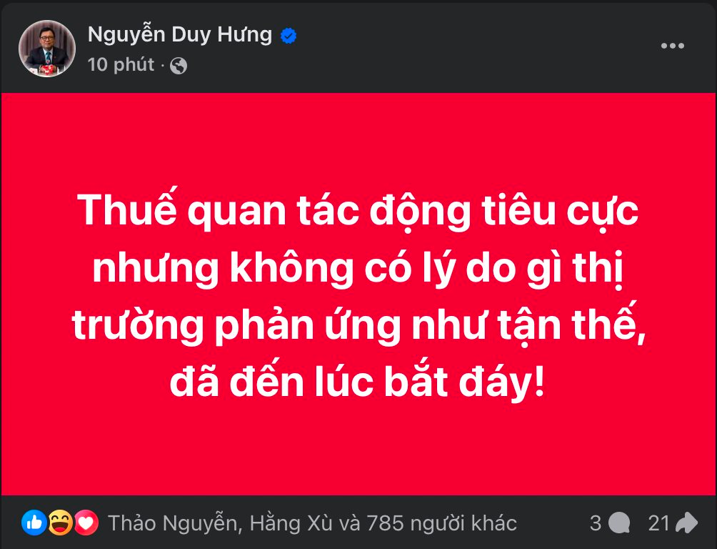 Chủ tịch SSI Nguyễn Duy Hưng: Đã đến lúc bắt đáy, không có lý do gì thị trường giảm như tận thế- Ảnh 2.