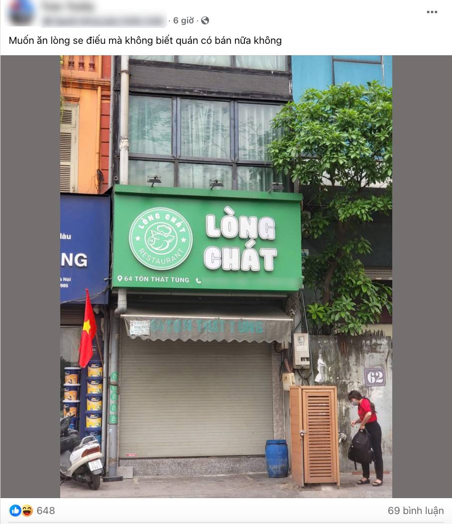 Lòng Chát Quán tại Hà Nội bất ngờ đóng cửa, nhiều người thắc mắc lý do liệu có liên quan tới lòng se điếu?- Ảnh 3.