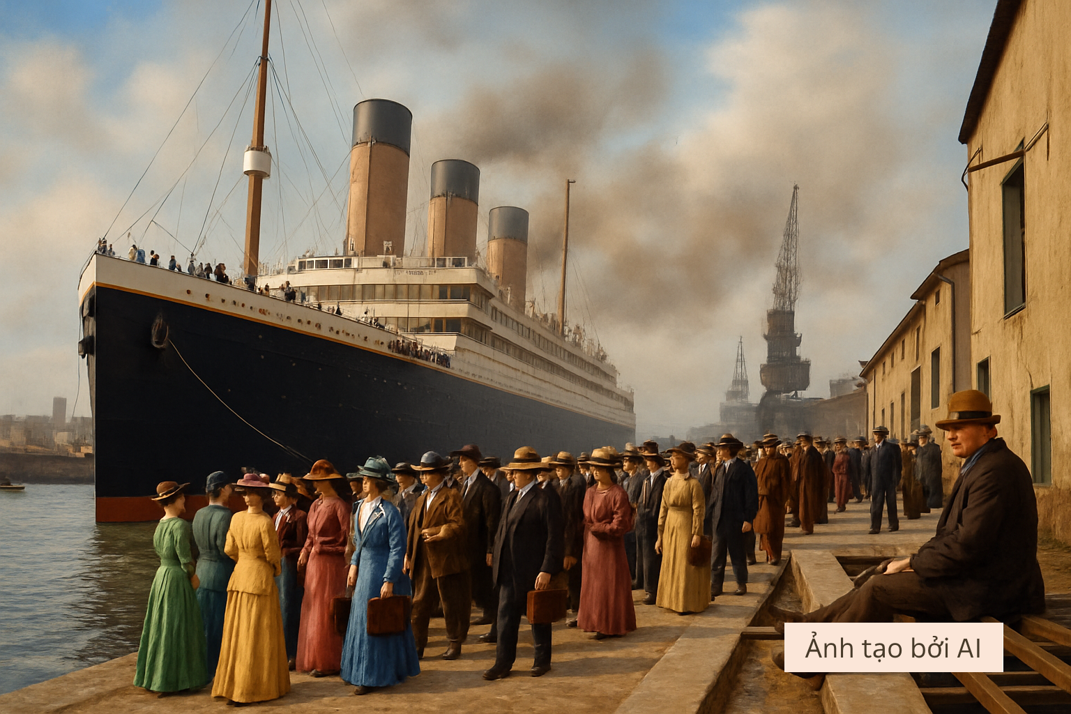 Khi AI tái hiện chân thực đêm tiệc cuối cùng trên tàu Titanic: Sự xa hoa tột cùng che mờ mọi hiểm họa- Ảnh 1.