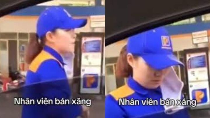 Clip ở trạm xăng gây tranh cãi: Nhân viên hay khách phải mở nắp bình xăng?- Ảnh 1. Clip ở trạm xăng gây tranh cãi: Nhân viên hay khách phải mở nắp bình xăng?- Ảnh 1.