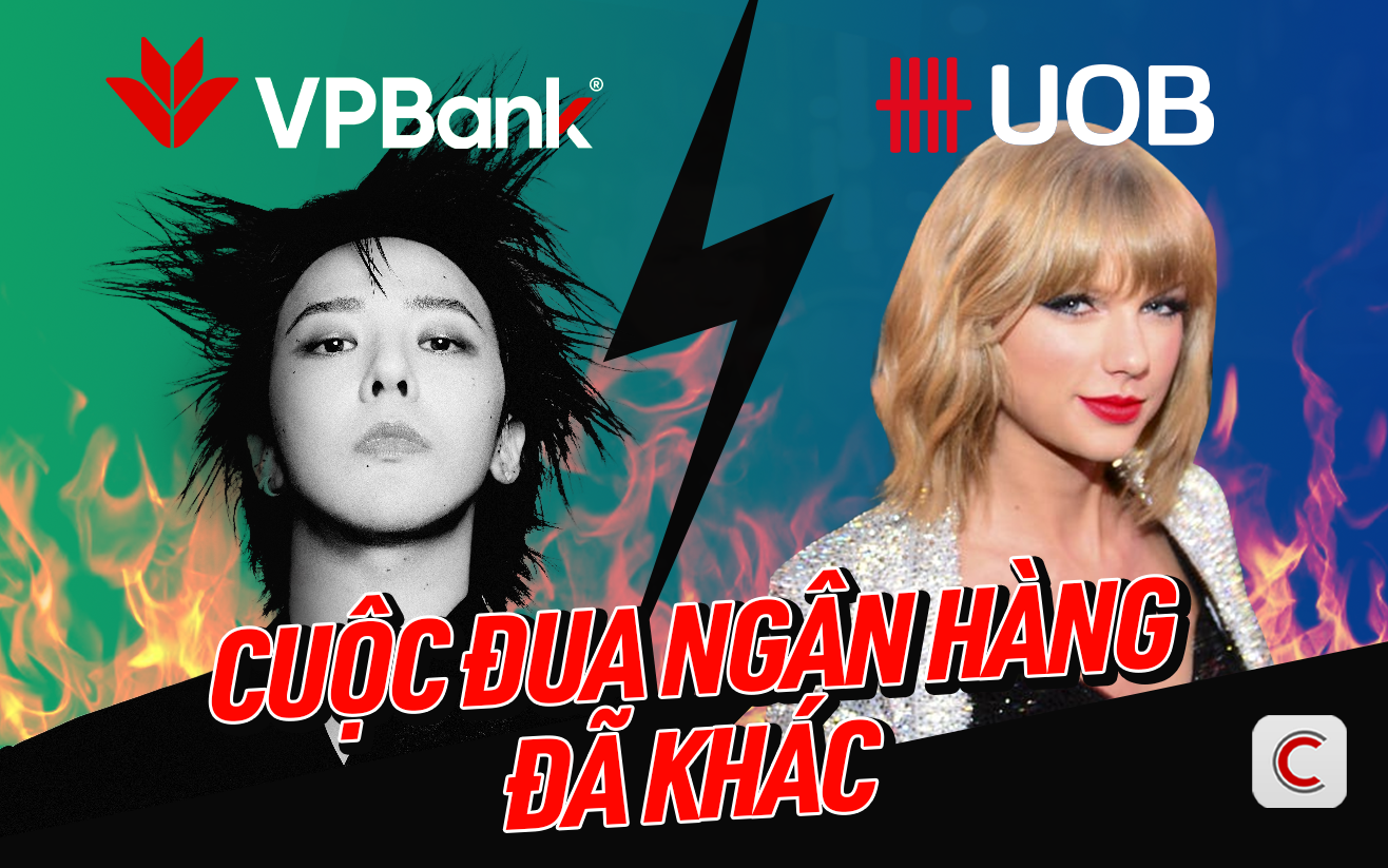 Từ chuyện VPBank mang G-Dragon về Việt Nam đến việc Taylor Swift giúp UOB tăng 130% mở thẻ: Cuộc đua ngân hàng đã khác- Ảnh 1. Từ chuyện VPBank mang G-Dragon về Việt Nam đến việc Taylor Swift giúp UOB tăng 130% mở thẻ: Cuộc đua ngân hàng đã khác- Ảnh 1.