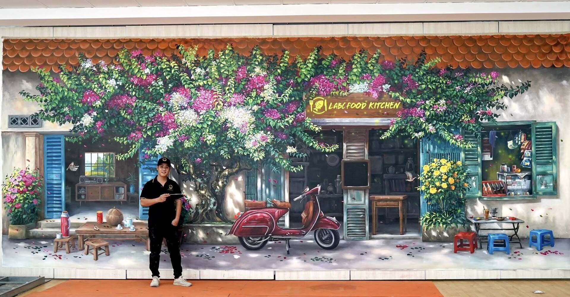 Chàng trai TP.HCM làm mô hình hổ Belgan giống thật khiến người trên phố hết hồn- Ảnh 9.