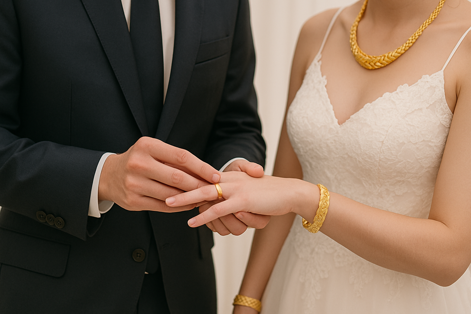 8 chỉ vàng cưới và một 