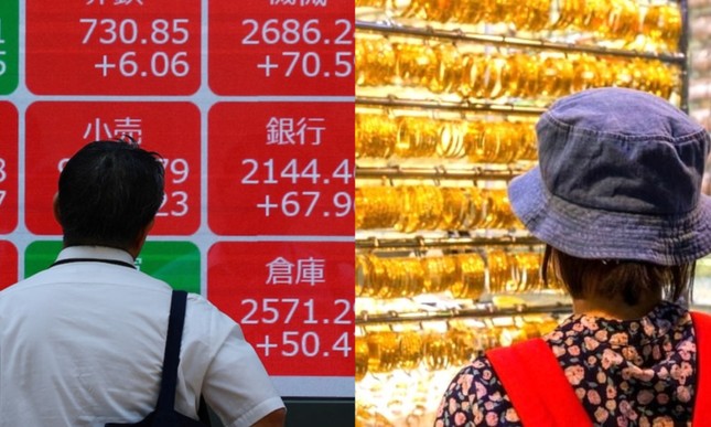 Giá vàng thế giới rơi tự do, chứng khoán liên tục nhảy múa- Ảnh 1.