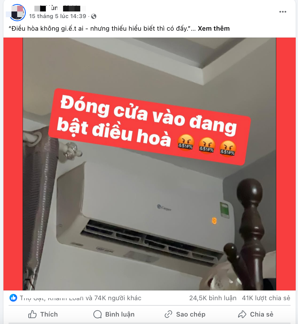 Nằm điều hòa dẫn đến tích tụ CO₂, thiếu oxy: Sự thật thế nào?- Ảnh 1. Nằm điều hòa dẫn đến tích tụ CO₂, thiếu oxy: Sự thật thế nào?- Ảnh 1.