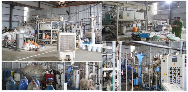 Triệt phá 3 xưởng sản xuất, buôn bán khí cười quy mô ‘khủng’ tại Hà Nội- Ảnh 1.