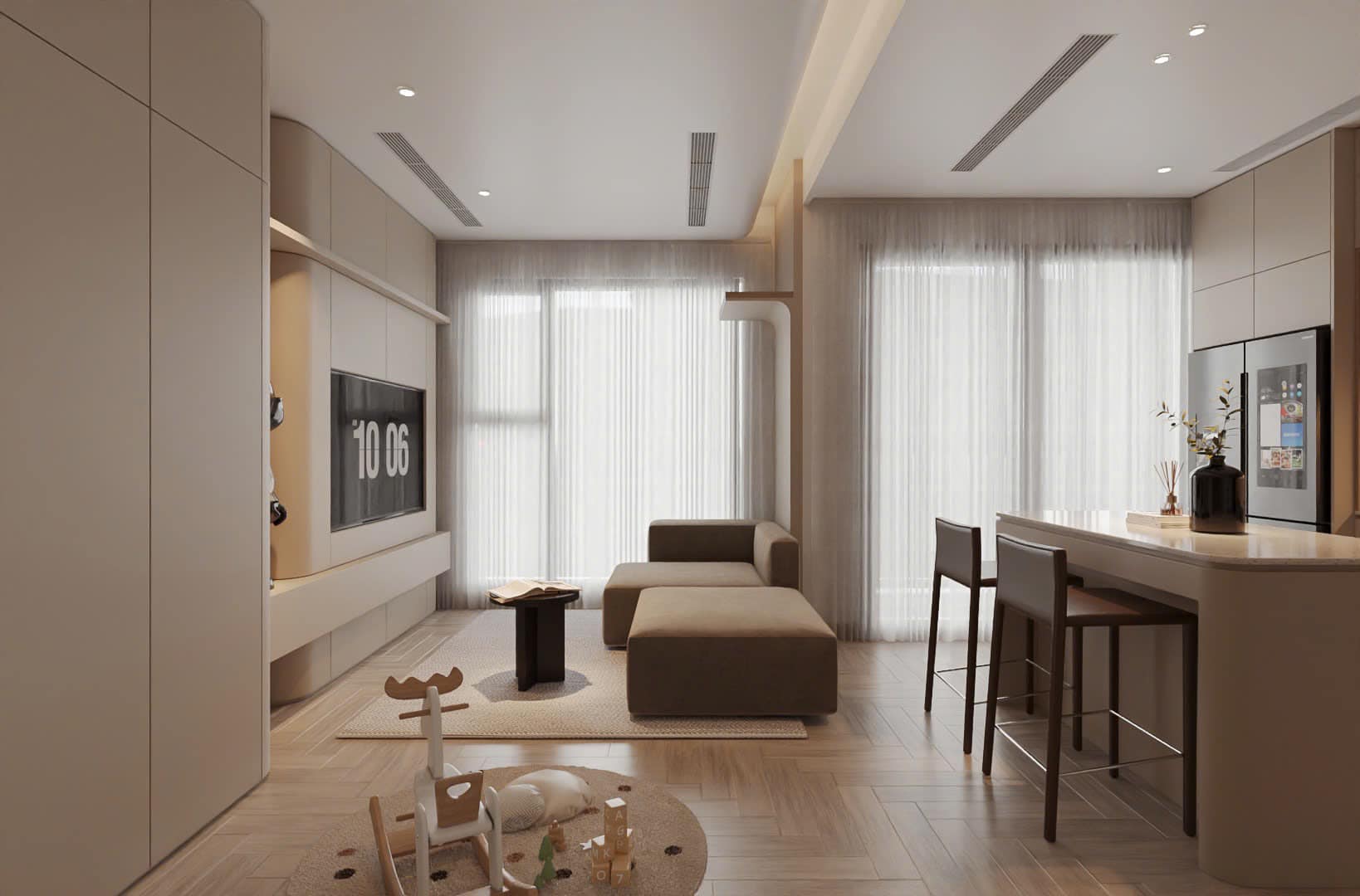 Ngắm “chốn về” bình yên của cặp vợ chồng trẻ: Không gian 