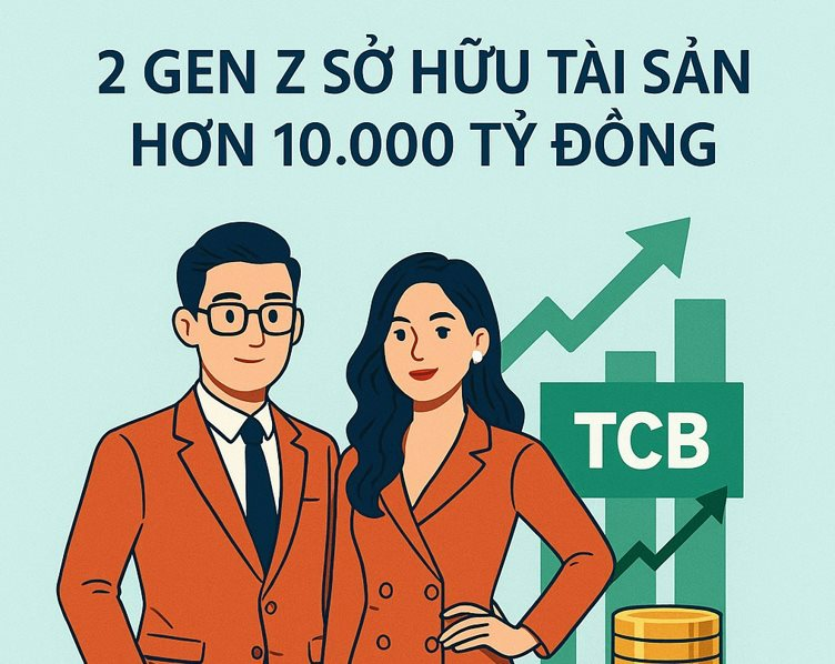 Lần đầu tiên trong lịch sử TTCK Việt Nam, có 2 gen Z sở hữu khối tài sản 10.000 tỷ, sắp vào top 10 người giàu nhất- Ảnh 1. Lần đầu tiên trong lịch sử TTCK Việt Nam, có 2 gen Z sở hữu khối tài sản 10.000 tỷ, sắp vào top 10 người giàu nhất- Ảnh 1.